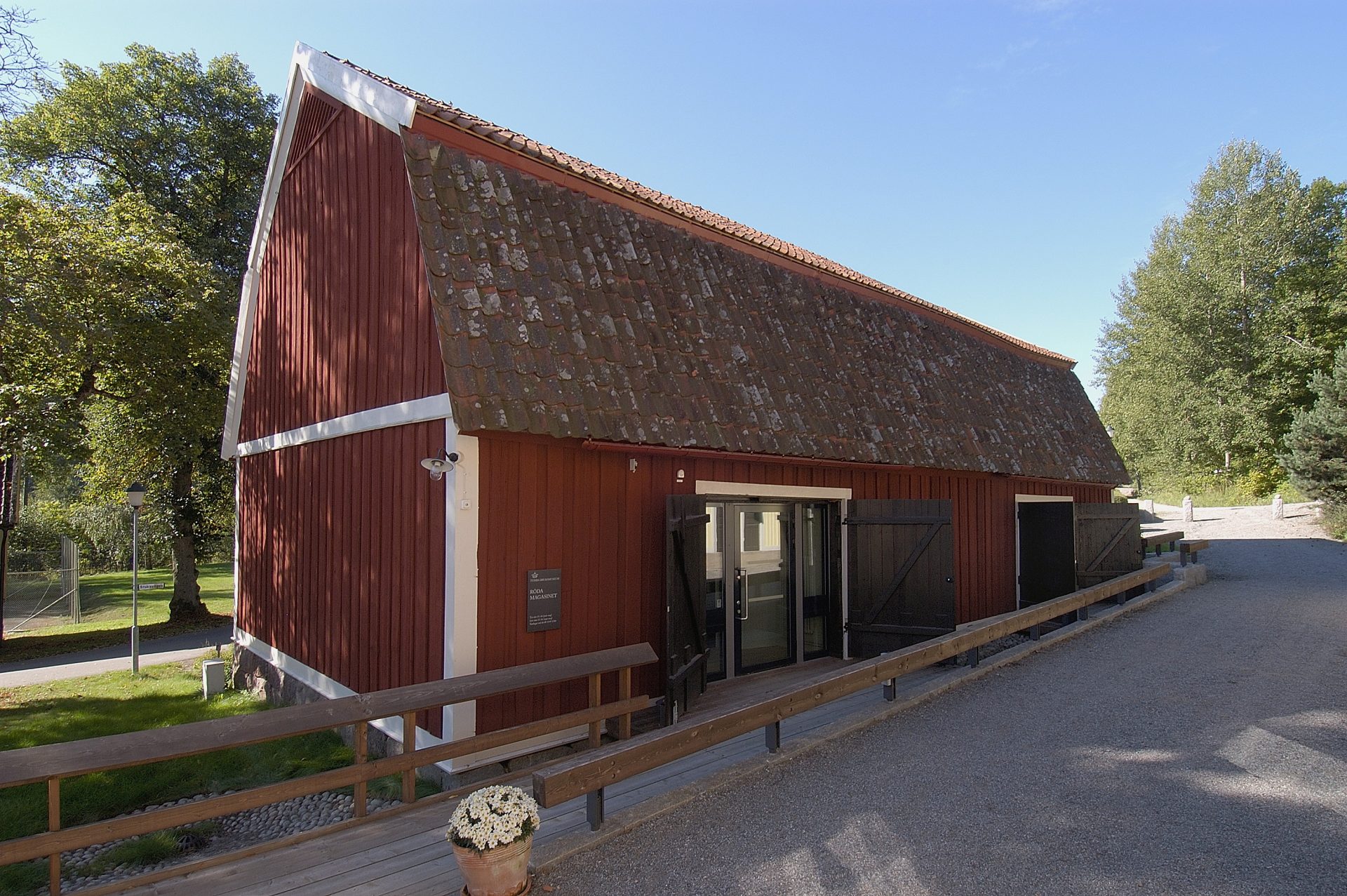 The Red Warehouse at Tumba Paper Mill. 